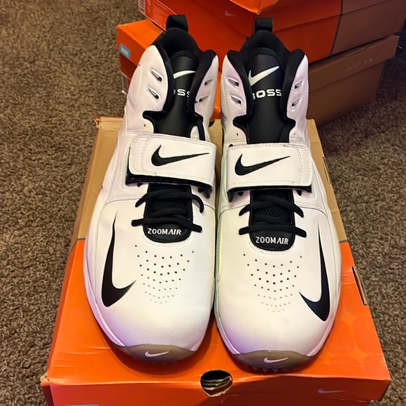 Nike air zoom boss turf football cleats white / black 310965 101 88472656977114 main image 6